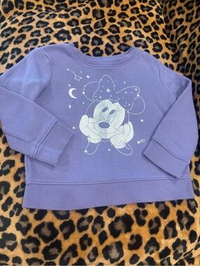 Jumping Beans Disney Minnie Mouse Purple Crewneck Sweatshirt Toddler Girl 3T